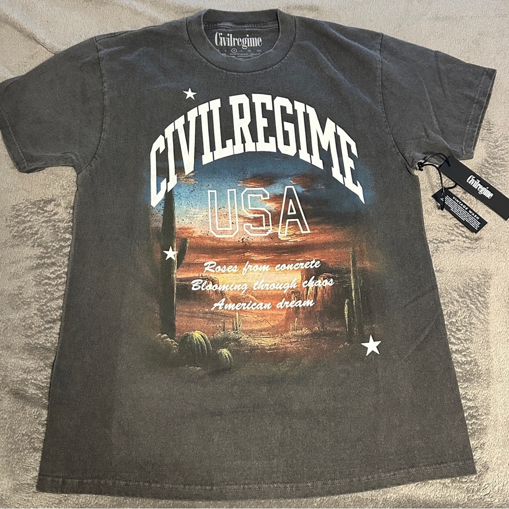 Civilregime Graphic T-Shirt for Men New Size M